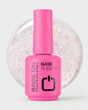 RUBBER BASE RB14 Shimmer Pearl – elastyczna baza hybrydowa w kolorze