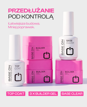 Zestaw 5 produktów BUILDER GEL – 3 × żel + baza i top