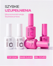 Zestaw 5 produktów GEL COVER – 3 x żel + baza i top